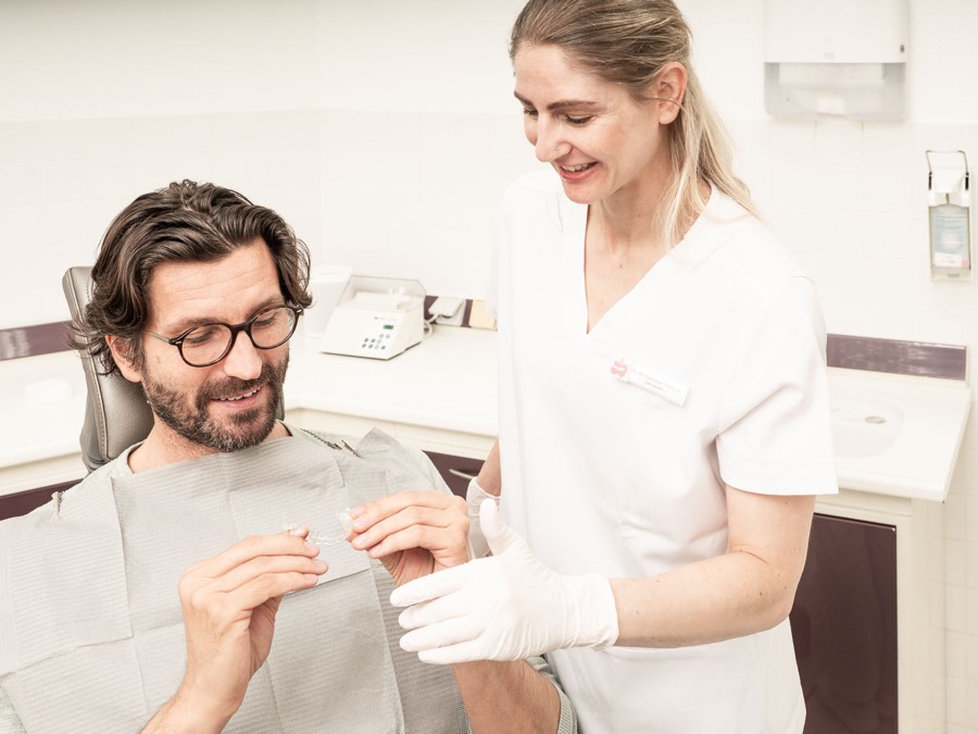 Annabelle im Patientenkontakt